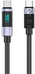 ORICO Cablu USB Orico LDC2C 100W USB Type-C - USB Type-C 1.5m negru cu display (LDC2C-15-BK) - pcone