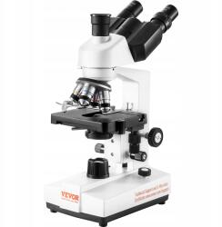 VEVOR összetett trinokuláris mikroszkóp 40X-5000X kétrétegű mechanikus tárgyasztal (FSXWJ5000XSME13QFV2)