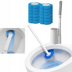  12 db cserélhető tisztítópárna WC-kefe tartóhoz, antibakteriális higiénia (4896022068861)