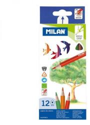 MILAN háromszögletű színesceruza készlet 231 - 12 darabos -231-es (FR-0728312)
