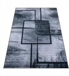 Sindbad Szőnyeg 120x170 Szürke Fekete Nappaliba Hálószobába Geometriai Mintás Csúszásgátló