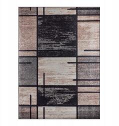 Nappali Szőnyeg 160X220 CM Barna Modern Geometrikus Csúszásgátló (64D)