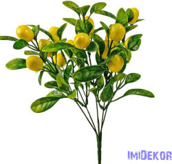  Citrom bokor, 15 fejes, 34cm magas - Világos citromsárga