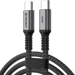 Techsuit Cablu tip C, Ultra Fast Charge, E-marker Chip, 1m - Techsuit TitanSync Pro (CX2) - Gray (KF2364909) - pcone
