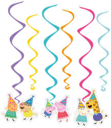  Peppa malac Celebration szalag dekoráció 6 db-os szett (DPA9918348)