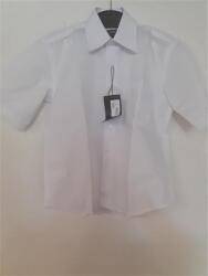 Beygent Gyerek fehér rövidujjú 100% pamut klasszikus alkalmi ing kid's classic shirt