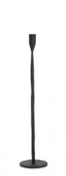 Bizzotto Sfesnic lumanare metal negru Tehri 10.5x50 cm (0187079Xdeco)
