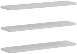 PAKOWORLD Set 3 rafturi de perete Divar, Diverse culori, 60x14 cm (230-000051) Raft