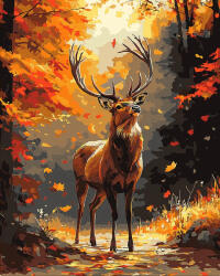 Figured Art Set pictura pe numere, cu sasiu, Cerb maiestuos, 40x50 cm (FA10439-Y)