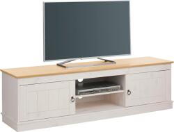  Comoda TV Indra alb/natur 160/45/40 cm (53777616)
