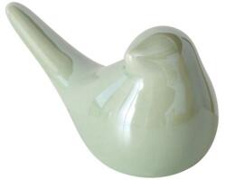  Deco pasare verde deschis Perly 8/3, 6/4 cm (2043702B)