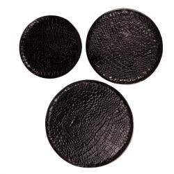  Set 3 tavi negre Reptilo (65086) Tava