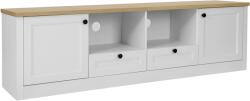  Comoda TV Ismund alb/natur 180/39/52 cm (56514066)
