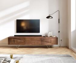  Comoda TV lemn masiv de salcam Wyatt maro 175/40/40 cm (29745)