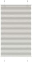 VidaXL pliszírozott redőny - világosszürke - 70x100 cm