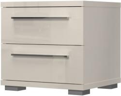  Places of Style Noptiera cu 2 sertare Piano bej 45/40/43 cm (76857041)