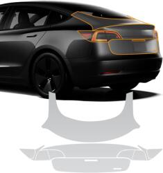 FDAIUN Tesla Model 3 TPU fényezésvédő fólia, csomagtartó + hátsó lámpa - 7 db (2020-2023)