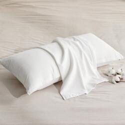 Bedsure pamut párnahuzat cipzárral - fehér - 40x80 cm - 2 db