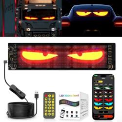 ZIMAOER LED programozható kijelző autóhoz, teherautóhoz - 17x7 cm