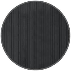 vidaXL kerek bambusz szőnyeg - szürke - 60 cm