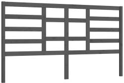 vidaXL Szürke Tömör Fenyőfa Ágyfejtámla 206 x 4 x 104 cm Fa Ágyvég Hálószoba Bútor
