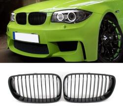 Beside_Auto BMW E81/E82/E87/E88 LCI elülső vesegrill pár - fényes fekete - 2008-2011