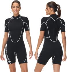 Owntop 3/2mm Shorty Neoprén Úszóruha Férfi Női Hátzipper Búvárkodáshoz Szörfözéshez