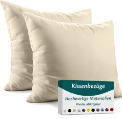 Flowen mikroszálas párnahuzat, 2 db - bézs - 35x35 cm