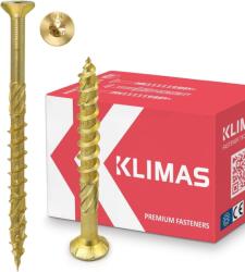 KLIMAS Torx forgácslap facsavar, süllyesztett, sárga - 4, 5x70 mm, 250 db