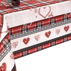 Decoser Valentin napi terítő 140x180 cm vízálló flanelhátas asztalterítő