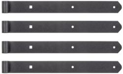 Alberts Duravis 822705 zsanér egyenes, gyémántfekete - 400x40 mm, 13 mm átmérő, 4 db (822705)