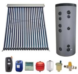 Sontec Pachet panou solar cu tuburi vidate pentru 7 - 8 persoane Sontec 4x20 tuburi si boiler bivalent 400 litri (PACPV500)