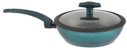 Perfect Home Tapadásmentes Alumínium indukciós Wok Üvegfedővel 28cm Sea Line