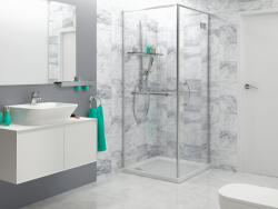 Vilo Lambriu PVC-U Vilo Motivo de perete, decor Marmura Alba Rece - 2, 65 mp cutie (4 bucati), 2650 250 8 mm (DF-3020939)