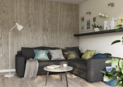 Vilo Lambriu PVC-U Vilo Motivo de perete, decor Lemn Gri Cenusiu - 2, 65 mp cutie (4 bucati), 2650 250 8 mm (DF-3020990)