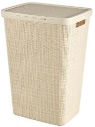 Curver Cos de rufe Curver cu capac si 2 manere, bej, 58 L, 43x34x60 cm (2212656)