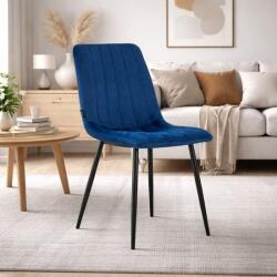 ARTOOL Scaun pentru bucatarie si living Artool Lava, catifea bleumarin, 43x51x90 cm (3464_1)