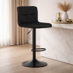 ARTOOL Scaun de bar Artool Prot rotativ, catifea neagra, reglabil pe inaltime (3771_1)