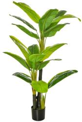 art Planta artificiala bananier cu ghiveci, verde, decor realist, 150 cm (AR129562)