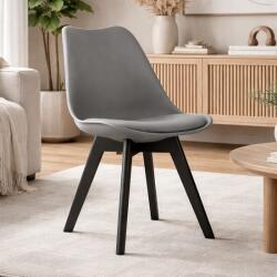 ARTOOL Scaun modern bucatarie si living Artool Mark, grafit, cu perna, 49x55.5x82.5 cm (3753_1)