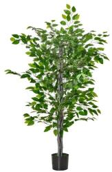 art Planta artificiala ficus verde cu ghiveci stabil, aspect realist, 135 cm (AR127087)