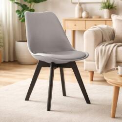 ARTOOL Scaun pentru bucatarie si living Artool Mark, gri, cu picioare negre (3754_1)