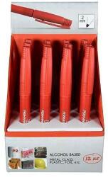Strend Pro Marker permanent rosu subtire 2 mm, set 12 buc, Strend Pro (2220103)