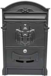 Breckner Germany Cutie postala antracit cu încuietoare, montaj pe perete, 26x9x41 cm (DISMW10)
