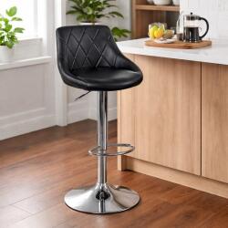 ARTOOL Scaun de bar rotativ Artool Kast, negru, reglabil, cu picior metalic (3433_1)