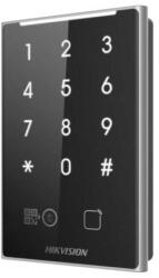 Hikvision Kártya- DESfire, Felica, Mifare (13.56 MHz) olvasó; QR kód olvasó; RS485 vagy Wiegand kimenet (DS-K1109DKB-QR)