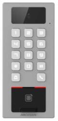 Hikvision Beléptető vezérlő terminál kamerával; Mifare, DESfire és ujjnyomat hitelesítés; IP65; IK09; WiFi (DS-K1T502DBFWX-C)