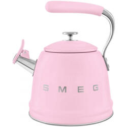 SMEG Ceainic cu fluier Smeg WKF01PK, 2, 3 l, Inductie, Maner rece, Otel, Roz (WKF01PK)