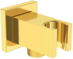 Ideal Standard Idealrain Atelier - Cot de ieșire cu suport, cu montaj pe perete, Brushed Gold BC771A2 (BC771A2)