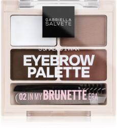 Gabriella Salvete Eyebrow Palette set pentru sprancene perfecte culoare 02 In My Brunette Era 5.2 g